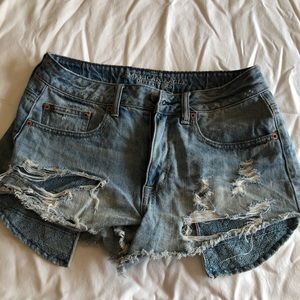 American Eagle Hi Rise Festival jean shorts